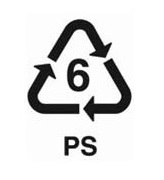 6-os jelzésű műanyag