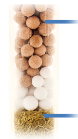 zuhanyszűrő betét belseje